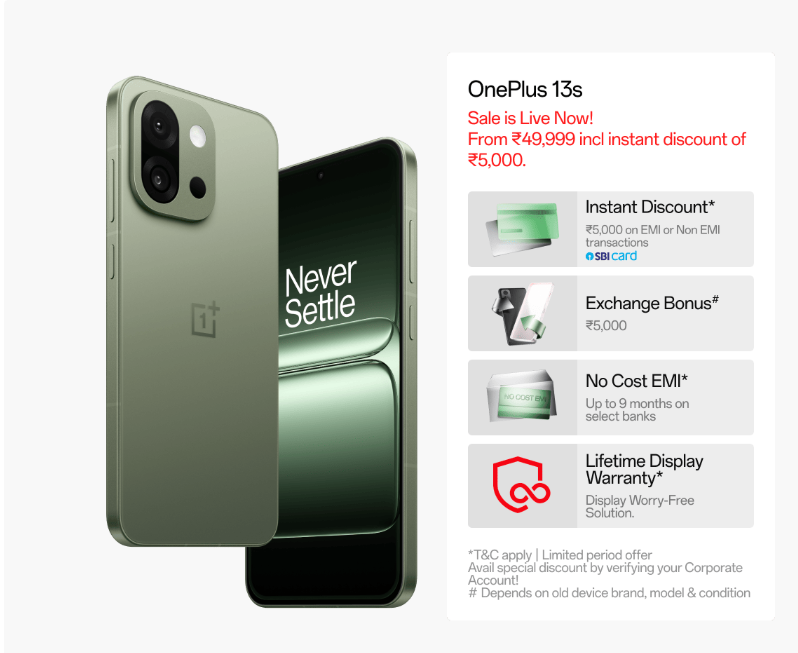 OnePlus 13s Launches, Challenging Flagship Rivals with Aggressive Pricing and Potent Performance